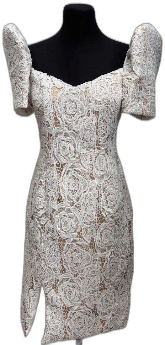 Ivory rose-lace Filipiniana
